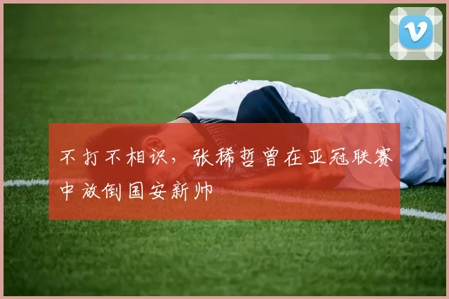 不打不相识，张稀哲曾在亚冠联赛中放倒国安新帅